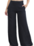 Calça Pantalona de tecido alfaiataria preta - comprar online
