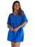 Vestido Flare com faixa azul klein - comprar online