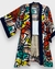 Maxi Kimono estampa geometrica multicores - ninajo jolie rj