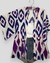 kimono estampa geométrica estilo boho of, azul e liláz - comprar online