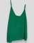 Regata de tecido decote V verde bandeira - comprar online