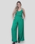 Calça Pantalona pala e elástico verde bandeira - comprar online