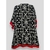 Maxi Kimono P&B com detalhe em vermelho - ninajo jolie rj