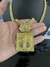 PINGENTE NOSSA SENHORA 3D CRAVEJADO - GRANDE - Banhado em ouro 18k