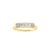 Anel Ouro Amarelo 18k e 33 pontos de Diamantes