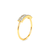 Anel Ouro Amarelo 18k e 33 pontos de Diamantes - comprar online