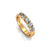 Meia Aliança de 1 Quilate de Diamantes em Ouro Amarelo 18k - Elli na internet