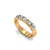 Meia Aliança de 1 Quilate de Diamantes em Ouro Amarelo 18k - Elli - comprar online