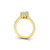Anel de Ouro Amarelo 18k e Topázio Oval e Diamantes - comprar online