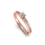 Princess - Anel Ouro Rosé 18k e 36 Pontos de Diamantes - comprar online