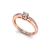 Annabelle - Anel de Noivado Ouro Rosé 18K com Diamantes na internet