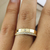 Alianças de Casamento em Ouro 18k Reta Friso e Diamantes Semi Anatômica 5mm - loja online