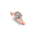 Anel de Noivado Ouro Rosé 18k e Diamantes - Best Of - comprar online