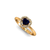 Anel Ouro Amarelo 18k, Safira e Diamantes - Best Of - comprar online