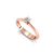 Anel Bridal Solitário Ouro Rosé 18k e Diamante 0.15 Ct - comprar online
