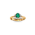 Celebre - Anel de Ouro com Esmeralda e Diamantes gota na internet