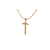 Pingente Crucifixo Ouro Amarelo 18k e Diamantes - comprar online