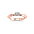 Anel Ouro Rosé 18k e 16 Pontos de Diamantes - Lights - buy online