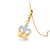 Love Crown - Pingente de Ouro e Diamantes 18k