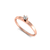 Magnolia - Solitário Ouro Rosé 18k e 10 Pontos de Diamante - comprar online