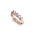 Meia Aliança Helô 0.50 Ct de Diamantes Ouro Rosé 18k - comprar online
