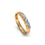 Meia Aliança 50 Pontos de Diamantes em Ouro Amarelo 18k - Sandy