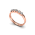 Meia Aliança 50 pontos de Diamantes em Ouro Rosé 18k - Sandy - comprar online