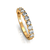 Meia Aliança 1 Quilate de Diamantes em Ouro Amarelo 18k - Paradise na internet