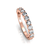 Meia Aliança 1 Quilate de Diamantes em Ouro Rosé 18k - Paradise na internet