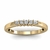 Meia Aliança Ouro Amarelo 18k com Diamantes - comprar online