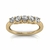 Meia Aliança Ouro Amarelo 18k e Diamantes - comprar online