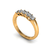 Meia Aliança 80 pontos de Diamantes em Ouro Amarelo 18k - St-Barth - comprar online