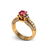 Red Carpet - Anel Ouro Amarelo Rubi e Diamantes - comprar online
