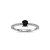 Shine - Anel de Diamante Negro | Ouro Branco 18k - comprar online