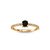 Shine - Anel com Diamante Negro | Ouro Amarelo 18k - comprar online