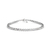 Pulseira Riviera De Ouro Branco 18k e 1 Quilate de Diamantes