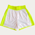 Conjunto Banabana Cropped e Short Branco Com Amarelo Neon - Favo de Mel