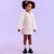 Vestido Infantil Xadrez com Manga Longa Bufante em Tule Petit Cherie