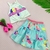 Conjunto Infantil Saia Short Borboleta e Blusa Canelada Mon Sucre - comprar online