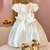 Vestido de Festa Infantil Branco com Laço Bordado Petit Cherie - comprar online