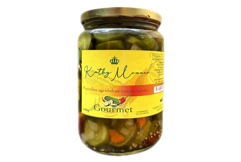 Kathy Munnes - Pepinillos Agridulces con Jalapeños (600g)