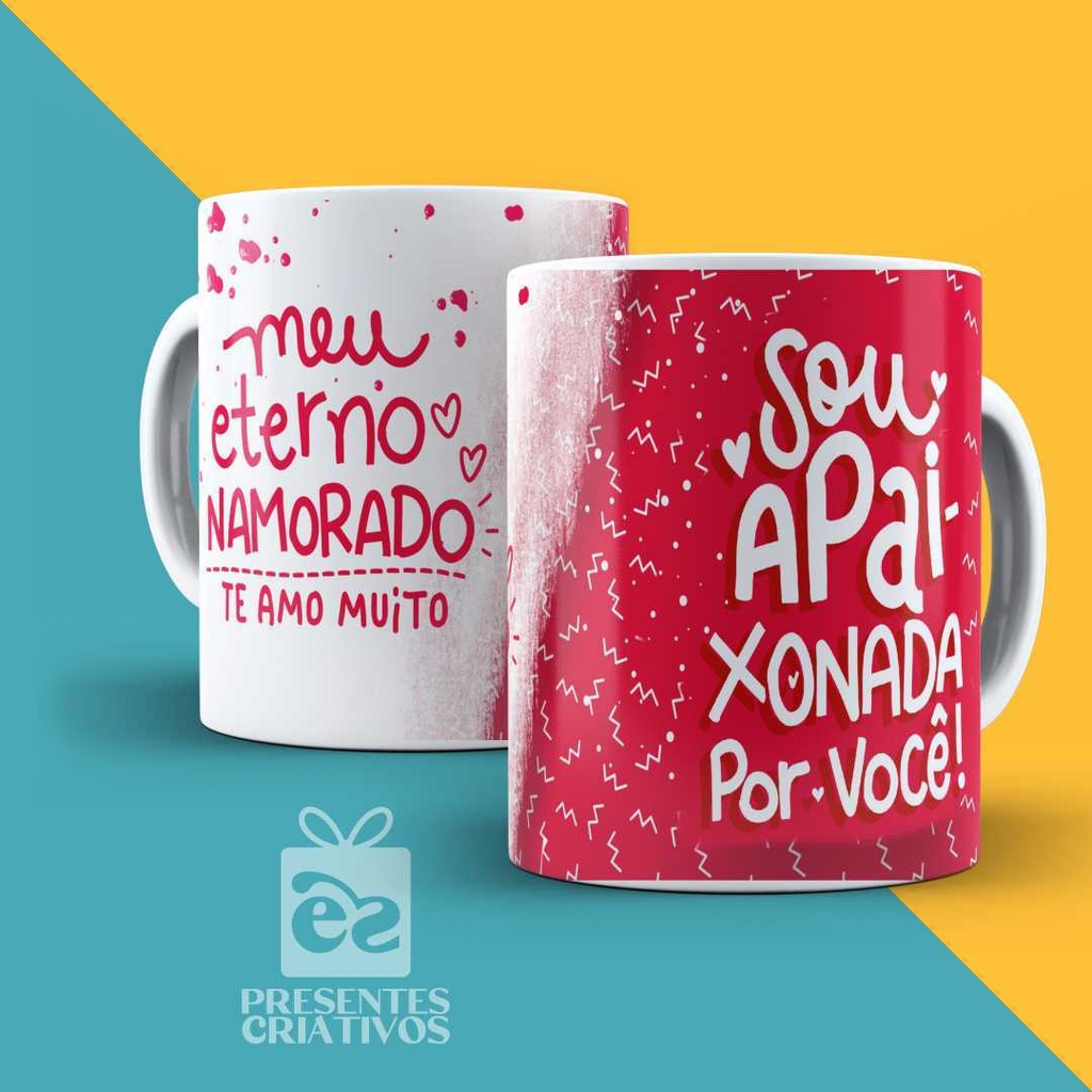 Caneca Casal ao Seu Lado Sou Mais Feliz Meu Coração É Seu