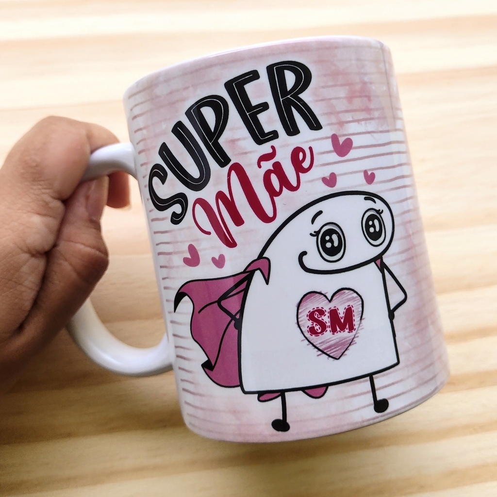 Caneca Super Mãe Meme Flork Boneco Palito Dia das Mães de Porcelana -  egvpersonalizados - Caneca - Magazine Luiza