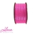 Fita Sinimbu Cetim Pontilhada Rosa Pink ( 38mm ) - 10 Metros