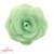 Flor Delicada Organza Verde Candy 6 cm (Tamanho M) -Unidade