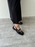 Sapatilha Slingback Com Fivelas Lily - Preto - AMILI SHOES