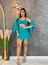 CONJUNTO KIMONO 3 PEÇAS VERDE