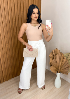 Body Regata Com Bojo Nude - O Look do Dia Store - Moda Feminina 