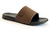 CHINELA LEATHER SLIDE UL MARRON - NEGRO (11240)