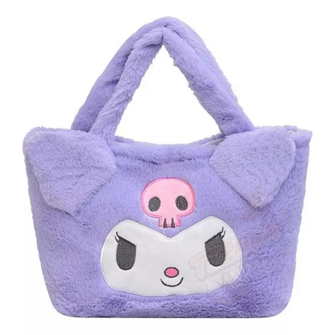 Cartera Bolso Peluche Kuromi Violeta